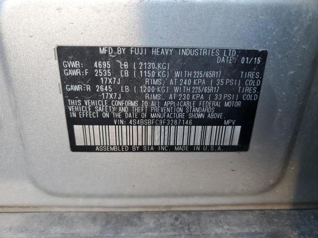 2015 SUBARU OUTBACK 2. - 4S4BSBFC9F3287146