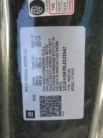2020 CHEVROLET CAMARO SS - 1G1FH1R70L0131547