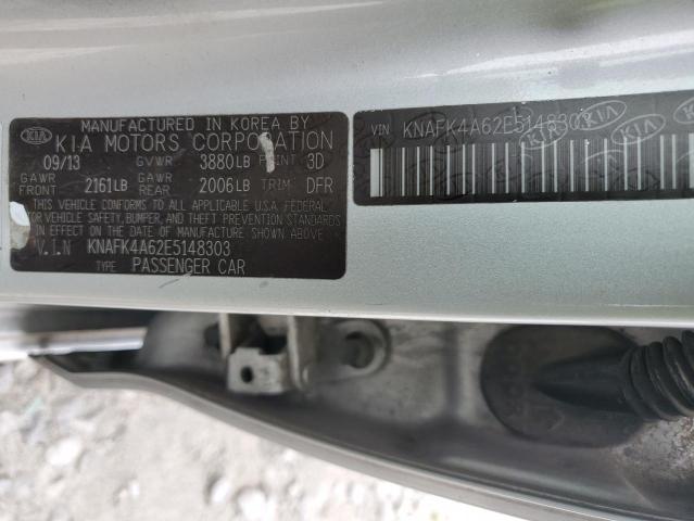 VIN KNAFK4A62E5148303 2014 KIA Forte, LX no.12