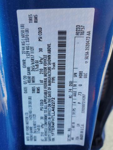 2020 FORD RANGER XL - 1FTER4FH7LLA62272