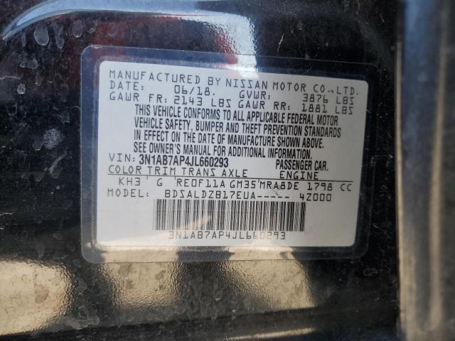 VIN 3N1AB7AP4JL660293 2018 Nissan Sentra, S no.12