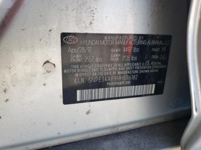 2017 HYUNDAI SONATA SPO - 5NPE34AF9HH596182