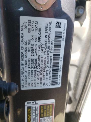 2017 HONDA CR-V LX - 2HKRW5H33HH403423