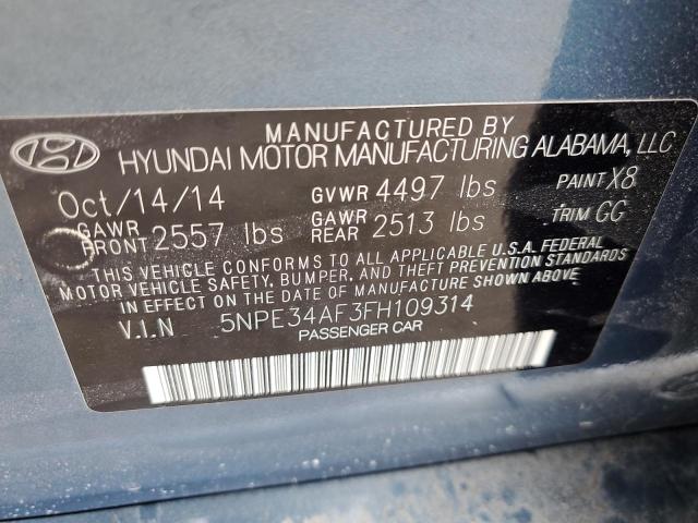 2015 HYUNDAI SONATA SPO - 5NPE34AF3FH109314