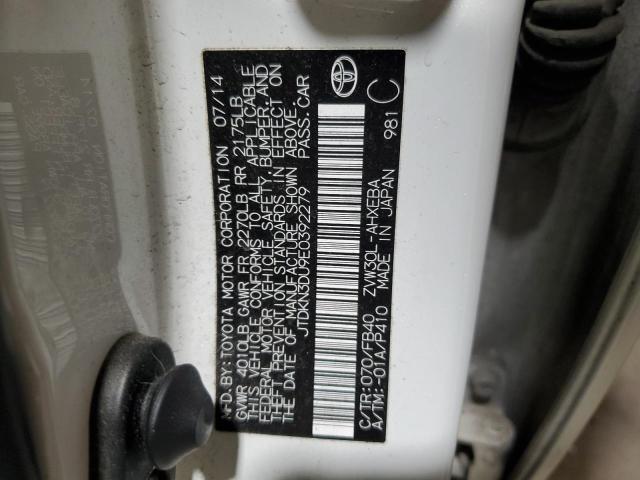 VIN JTDKN3DU9E0392279 2014 Toyota Prius no.13