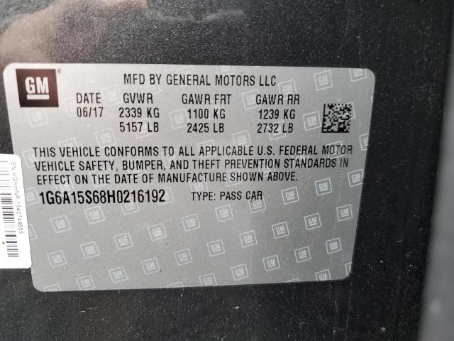 2017 CADILLAC CTS-V - 1G6A15S68H0216192