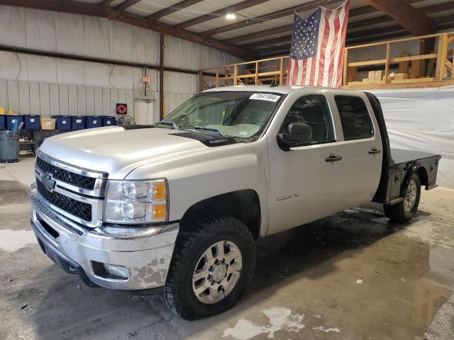 CHEVROLET SILVERADO 2011 silver crew pic diesel 1GC1KXC80BF220604 photo #1