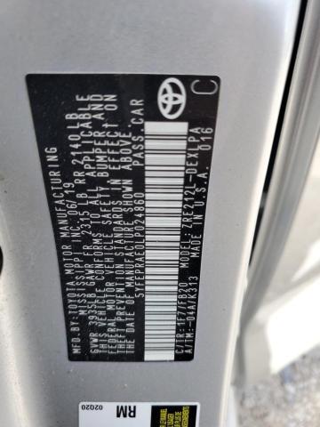 2020 TOYOTA COROLLA LE - 5YFEPRAE0LP024860