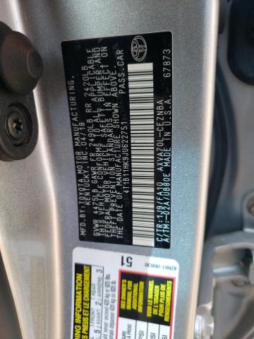 VIN 4T1B11HK9JU622751 2018 Toyota Camry, L no.13