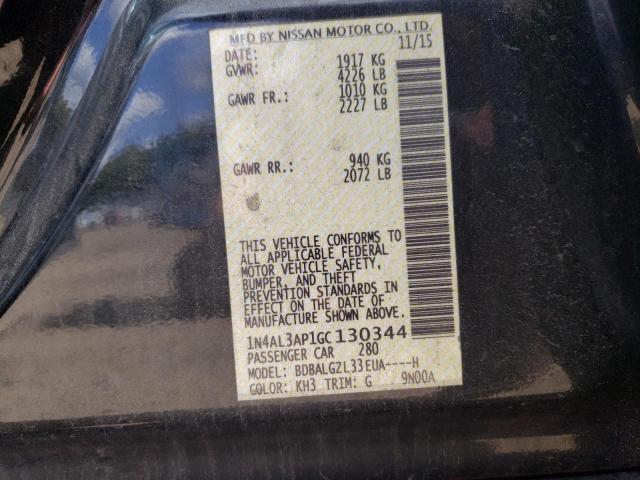 2016 NISSAN ALTIMA 2.5 - 1N4AL3AP1GC130344