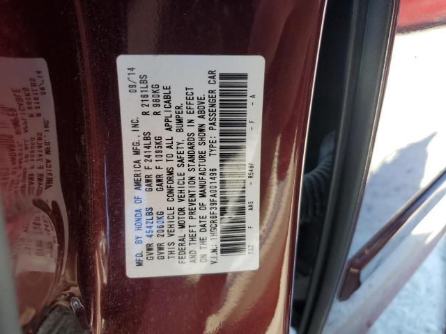 2015 HONDA ACCORD HYB - 1HGCR6F39FA001496
