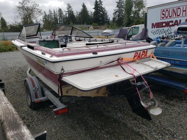 FREE BOAT W/TRL 1987 maroon   MVJK11111687 photo #4