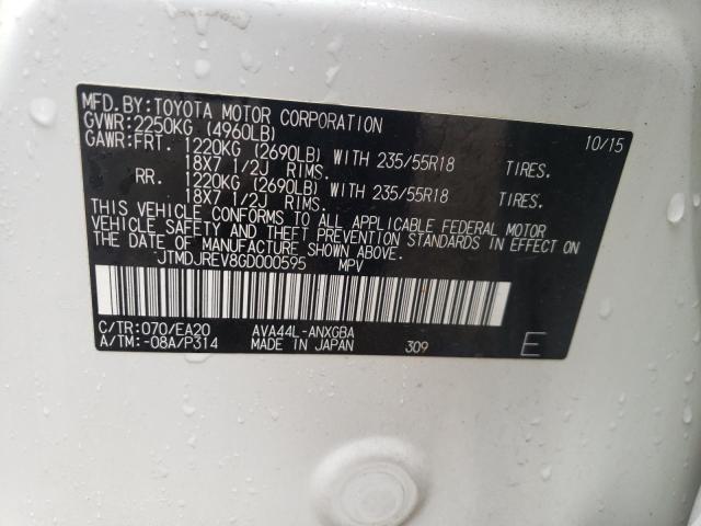 2016 TOYOTA RAV4 HV LI - JTMDJREV8GD000595