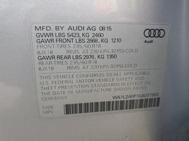 VIN WA1L2AFP1GA037882 2016 Audi Q5, Premium Plus no.13