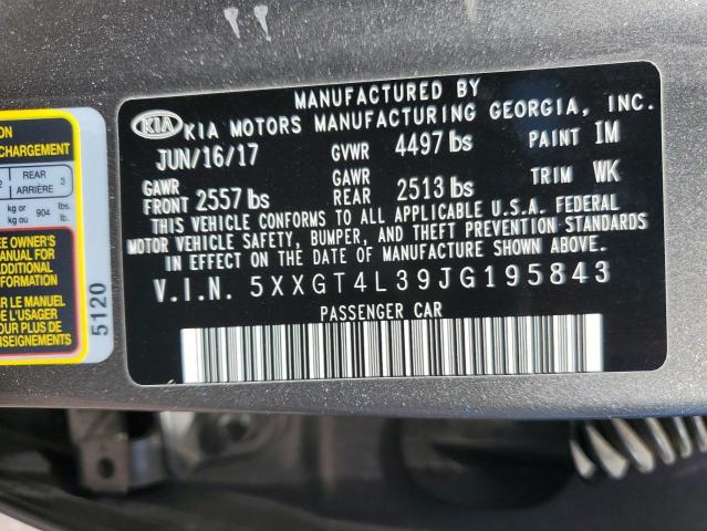 VIN 5XXGT4L39JG195843 2018 KIA Optima, LX no.13