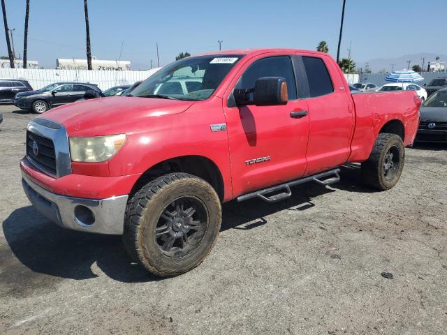 TOYOTA TUNDRA DOU 2007 red crew pic gas 5TBRV541X7S452062 photo #1