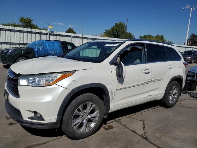 VIN 5TDJKRFHXES043975 2014 Toyota Highlander, Xle no.1