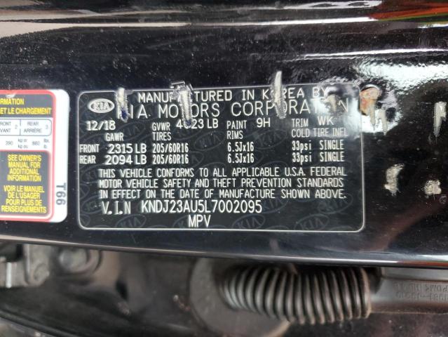 VIN KNDJ23AU5L7002095 2020 KIA Soul, LX no.12