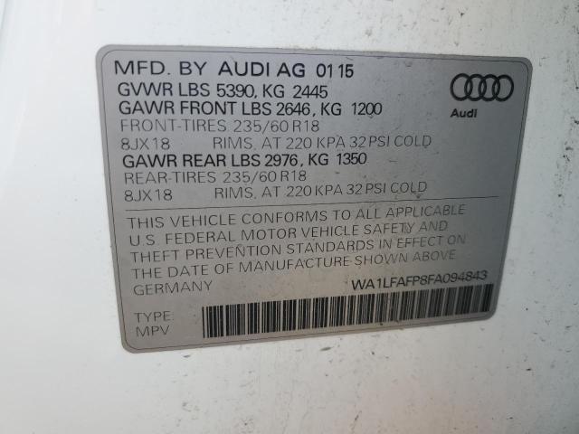 VIN WA1LFAFP8FA094843 2015 Audi Q5, Premium Plus no.14