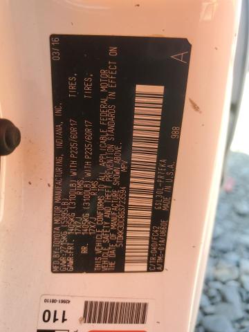 2016 TOYOTA SIENNA LE - 5TDKK3DC8GS723594