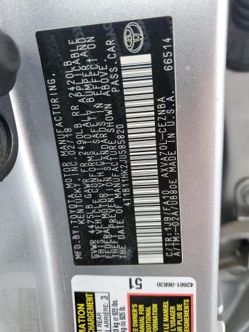 2018 TOYOTA CAMRY L - 4T1B11HK2JU585820