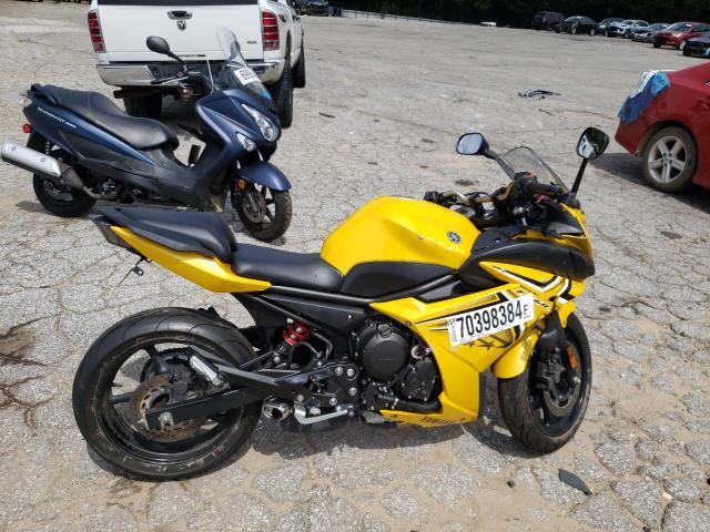 YAMAHA FZ6 R 2009 yellow  gas JYARJ18EX9A002271 photo #1