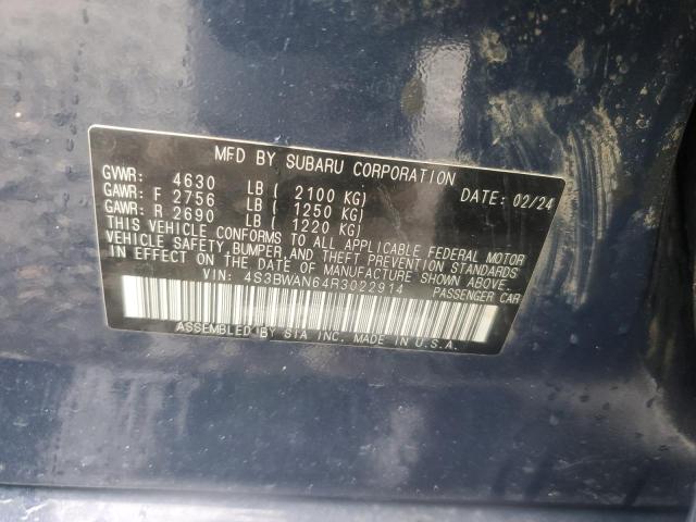 2024 SUBARU LEGACY LIM - 4S3BWAN64R3022914