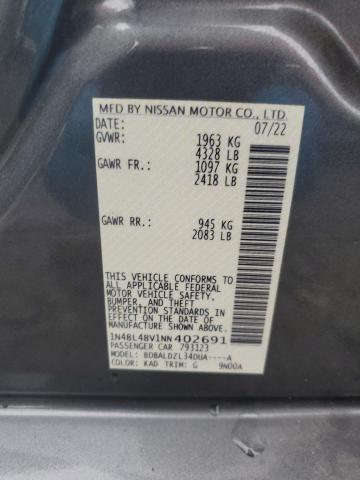 2022 NISSAN ALTIMA S - 1N4BL4BV1NN402691