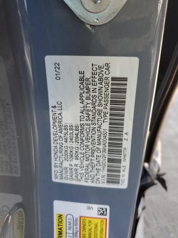 2022 HONDA ACCORD SPO - 1HGCV2F39NA004501
