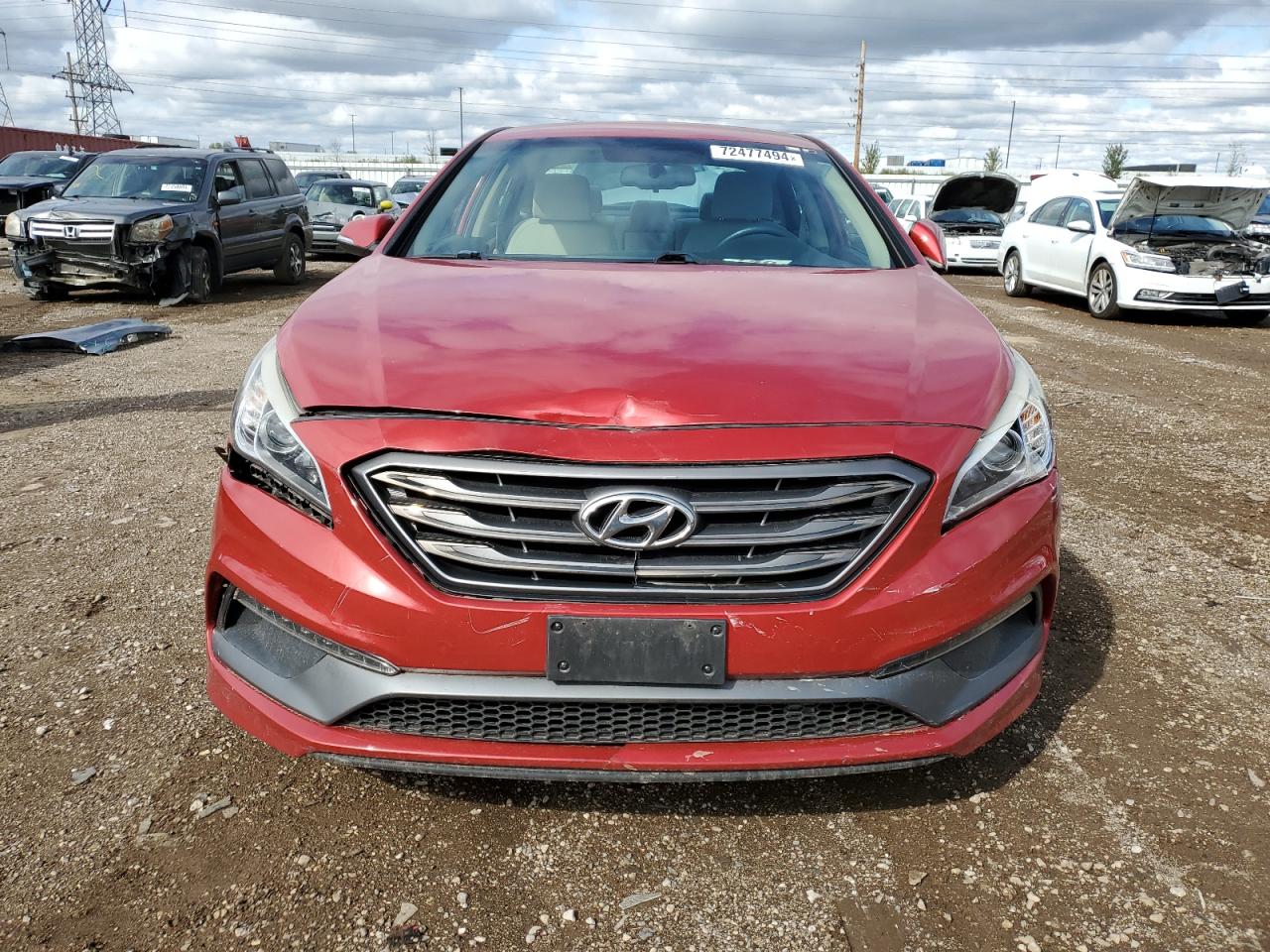 Lot #2943131388 2017 HYUNDAI SONATA SPO