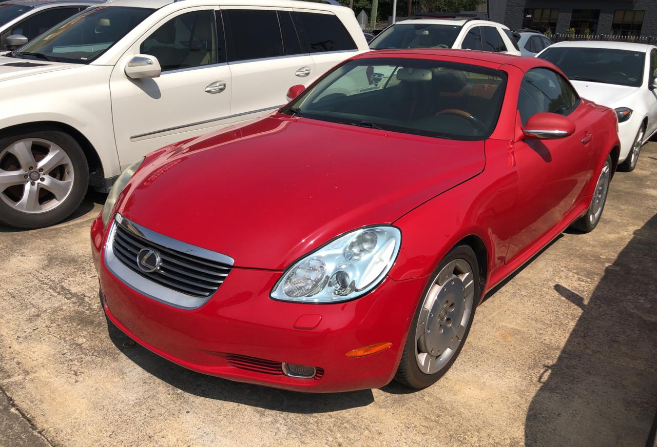 LEXUS SC 430 2003 red converti gas JTHFN48Y530046505 photo #3