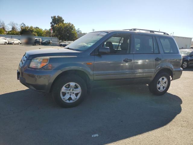 HONDA PILOT LX 2007 charcoal  gas 5FNYF28107B002532 photo #1