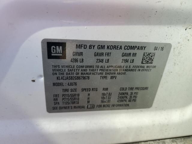 2016 BUICK ENCORE - KL4CJASB2GB679678