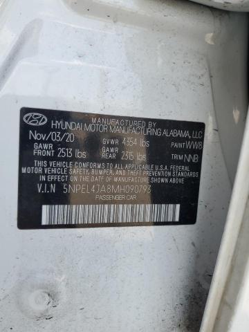 2021 HYUNDAI SONATA SEL - 5NPEL4JA8MH090793