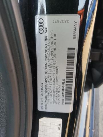 2017 AUDI A6 PREMIUM - WAUF8AFC9HN045833