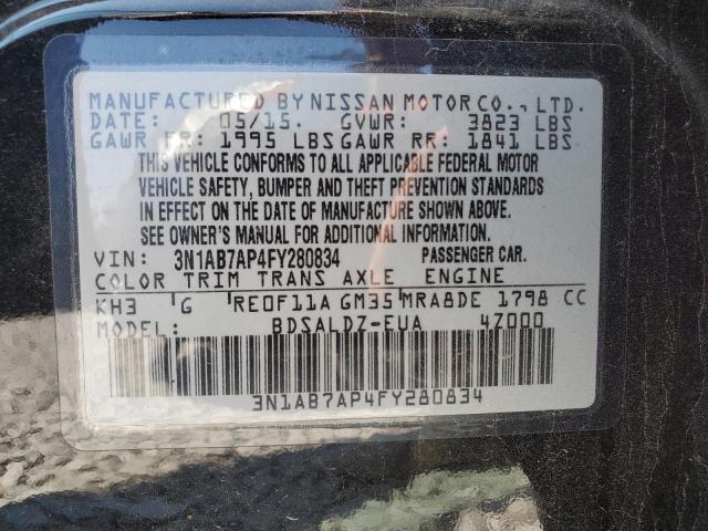 2015 NISSAN SENTRA S - 3N1AB7AP4FY280834