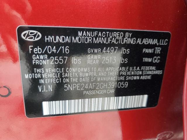2016 HYUNDAI SONATA SE - 5NPE24AF2GH391059