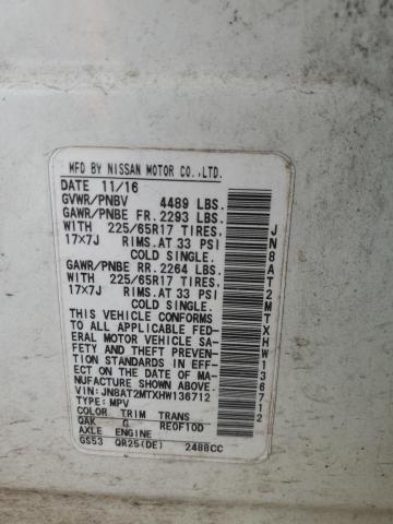 2017 NISSAN ROGUE S - JN8AT2MTXHW136712