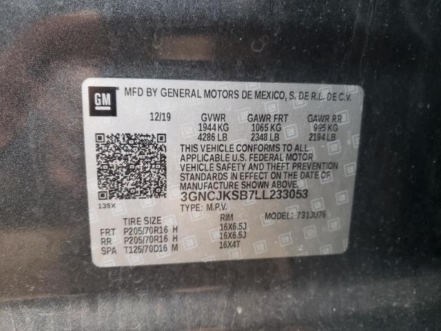 2020 CHEVROLET TRAX LS - 3GNCJKSB7LL233053