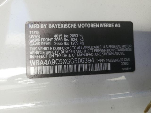 VIN WBA4A9C5XGG506394 2016 BMW 4 Series, 428 I Gran... no.12