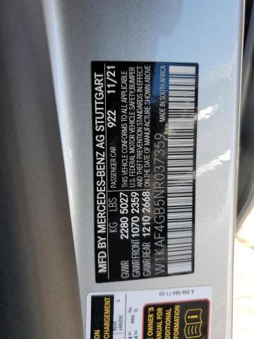 2022 MERCEDES-BENZ C 300 - W1KAF4GB5NR037359