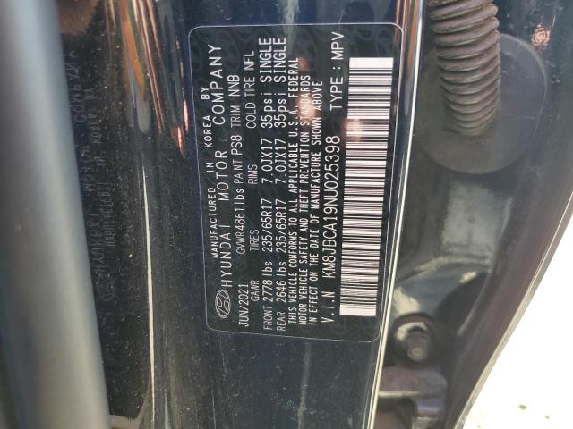 2022 HYUNDAI TUCSON BLU - KM8JBCA19NU025398