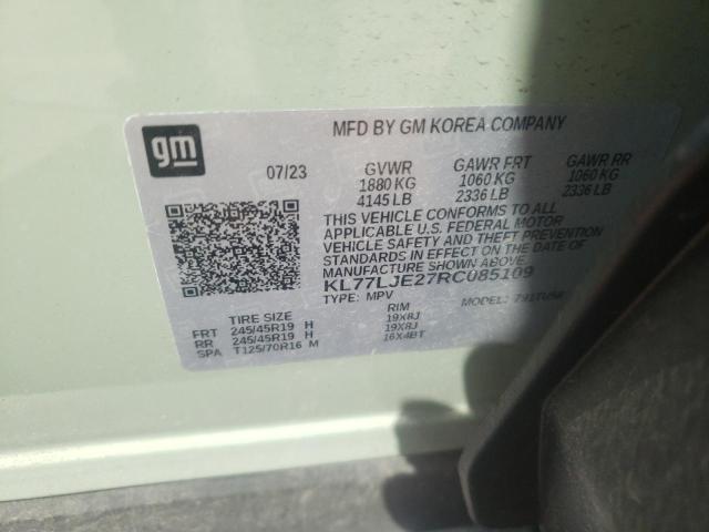 2024 CHEVROLET TRAX 2RS - KL77LJE27RC085109