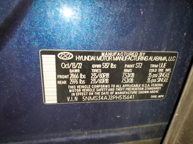 2023 HYUNDAI SANTA FE S 5NMS34AJ2PH515641  71606694