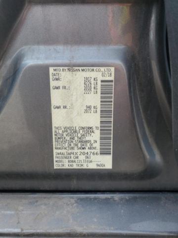 2018 NISSAN ALTIMA 2.5 - 1N4AL3AP4JC204766