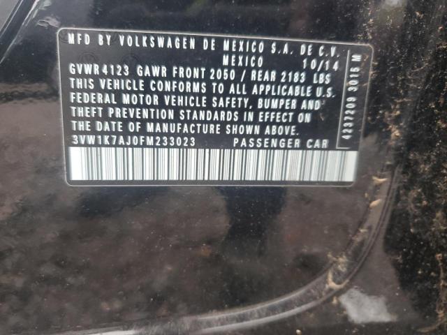 2015 VOLKSWAGEN JETTA BASE - 3VW1K7AJ0FM233023