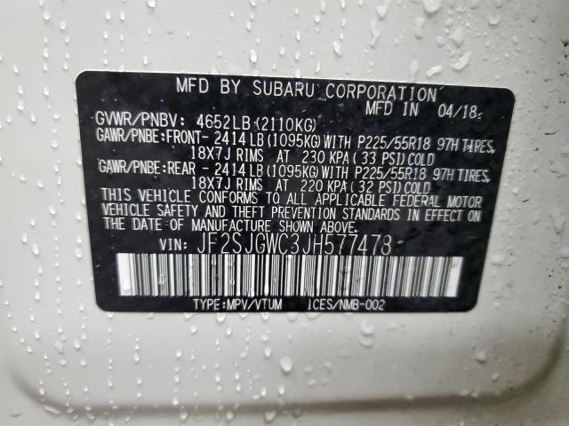 2018 SUBARU FORESTER 2 - JF2SJGWC3JH577478