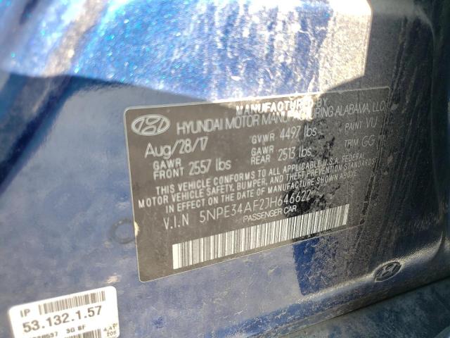 2018 HYUNDAI SONATA SPO - 5NPE34AF2JH646622