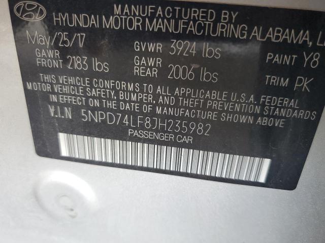 2018 HYUNDAI ELANTRA SE - 5NPD74LF8JH235982