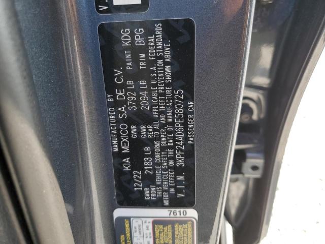 VIN 3KPF24AD6PE580725 2023 KIA Forte, LX no.12